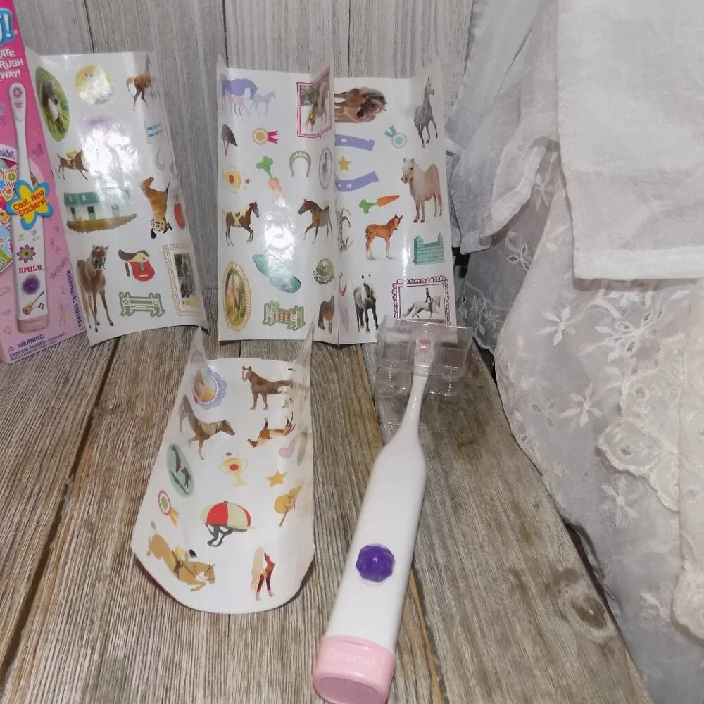 Kids Spinbrush My Way with Horses Stickers *